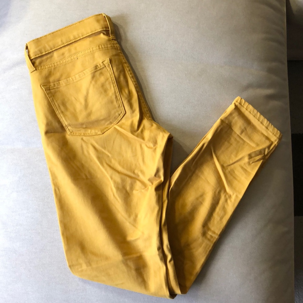 Banana republic skinny mustard jeans, size 25